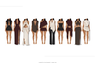 design womenswear fashion including tech packs for suppliers