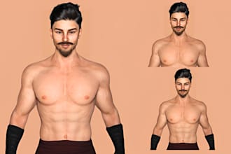 create 3d realistic character models, metahuman, game character unreal engine 5