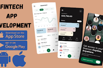 develop an advance fintech app money transfer app wallet app neobank app payment