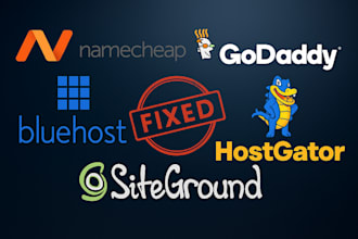fix domain, SSL, and email issues for godaddy, bluehost, hostgator and namecheap