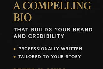 craft your personal or professional bio with clarity and impact