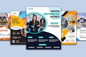 create flyer, food poster and job brochure for you