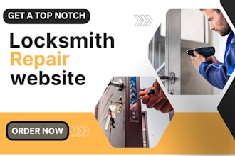 create a modern locksmith website lock repair lock installation security website