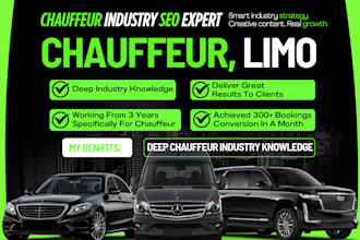 grow bookings organically of your chauffeur companies with my indutry expertise