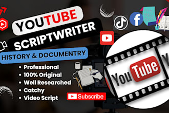 be scriptwriting your youtube, ugc, tiktok, video script, ig reels, podcast tech