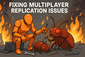 debug and fix multiplayer replication issues in unreal engine 5