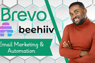 setup custom email newsletter website automation on brevo beehiiv or beehive