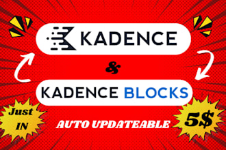 install kadence pro theme, kadence blocks pro, kadence bundle or rank math pro