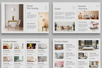 design promotional sale business lookbook, magazine product catalog