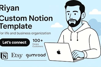 build custom notion template for business and personal use