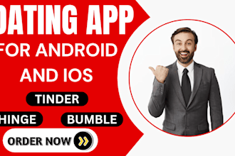 do dating app development, clone app like tinder, hinge, bumble social app chat