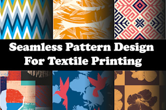 make seamless pattern design for your textile printing