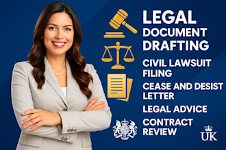 draft civil legal document demand letter contract breach lawsuit property case