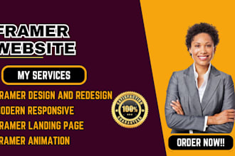 build a responsive framer website design framer landing page