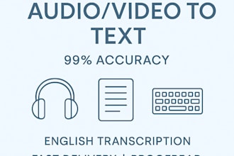 transcribe audio or video to text manually