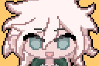 draw a simple pixel icon of your character