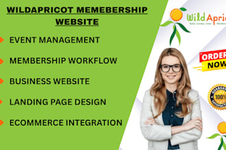 design your wild apricot membership website event mangement