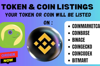list your token coin or ico on coinmarketcap coingecko and lbank