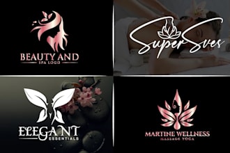 do natural spa yoga wellness health massage skincare logo for you