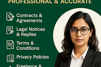 draft legal documents, contracts, and notices professionally