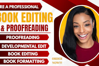 professionally edit, proofread, and polish your book manuscript