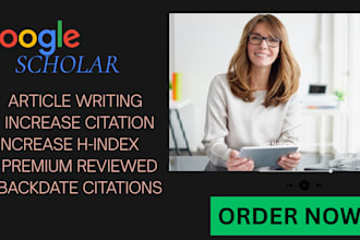 write, backdate, and publish an article in a google scholar indexed journal