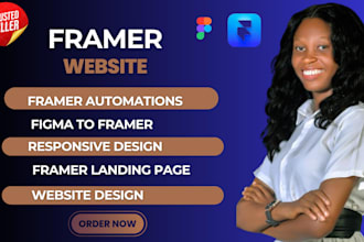 design professional figma to framer, framer website design, framer animation
