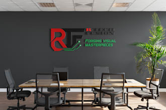 do a 3d logo mockup