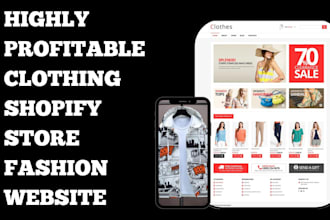 design an attractive clothing shopify store fashion website