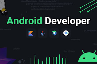 be your android native app developer using kotlin
