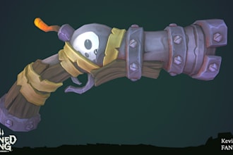 create a 3d prop for videogames