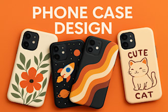design custom phone case artwork for your brand or shop