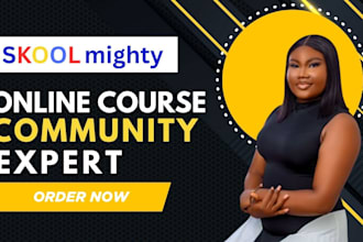setup skool online community ,circle so 30 kajabi , mighty network podia