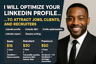 optimize your linkedin profile to attract jobs, clients, and recruiters