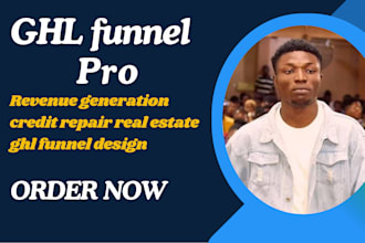 make high converting gohighlevel ghl funnel website automation for credit repair