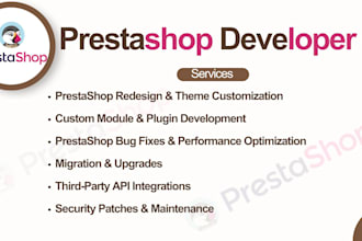 prestashop developer, prestashop redesign, modules, addons, prestashop bug fix