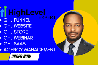 gohighlevel ghl funnel website stores webinar mobile app agency management saas