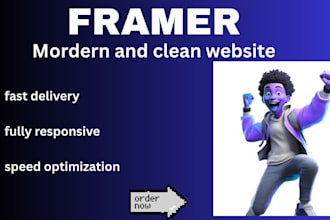 build a professional figma to framer, framer website design, framer
