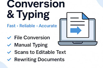 convert PDF to word or excel, file conversion, copy typing