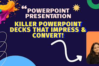 do professional presentation design, powerpoint, pitch deck and google slides