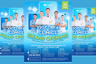 design professional medical, spa, healthcare, and beauty flyers