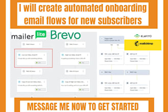 create automated onboarding email flows for new subscribers