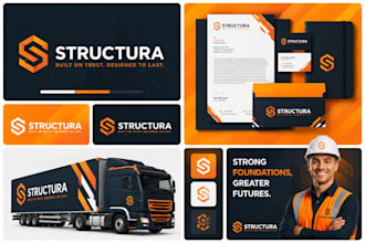 design a professional logo, branding kit, brand guidelines and brand identity