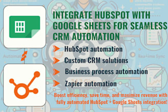 integrate hubspot with google sheets, CRM automation, API integration,zapier api