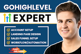 build ghl landing page, go high level funnel website, gohighlevel ai automation