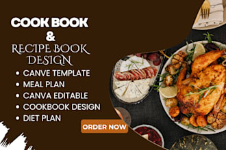 write, design and format KDP recipe cookbook, canva cookbook recipe kdp ebook