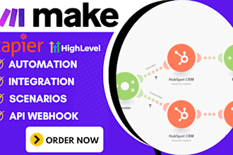 build make, zapier, and pabbly automations with apis, airtable, ghl