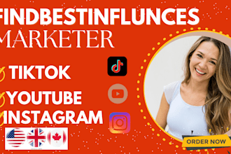 find best instagram youtube tiktok influencer  marketing list