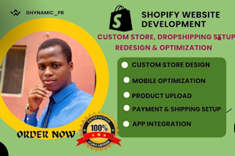 build you a high converting shopify store, branding and SEO