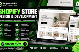 build a high converting shopify store with branding and SEO